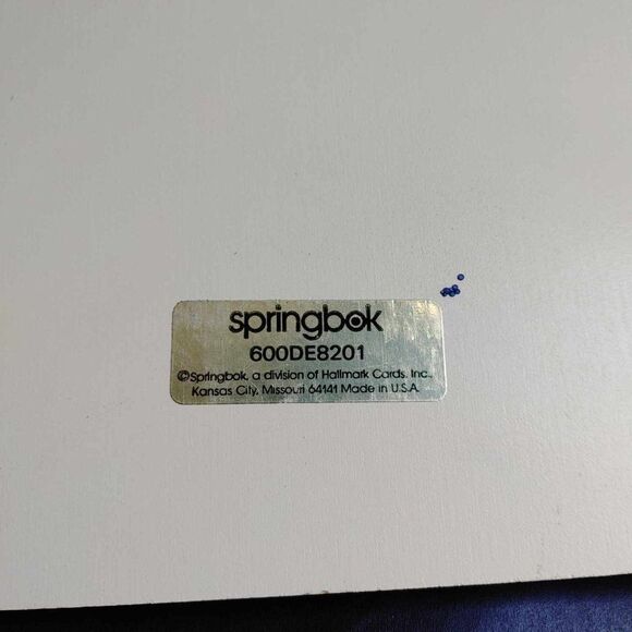 Vintage Springbok Hallmark Wooden Wall Hanging Plaque Dessert Friends 7 inch - Picture 6 of 7